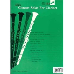 Partitura. CONCERT SOLOS FOR CLARINET - World's Favorite Series 134