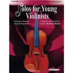 Libro. SOLOS FOR YOUNG VIOLINISTS - VOLUME 3