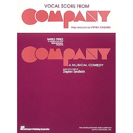 Partitura. COMPANY - Vocal Score