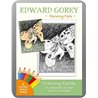 EDWARD GOREY DANCING CATS. COLORING CARDS