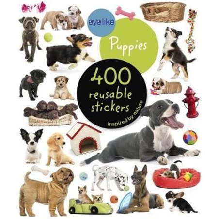 Libro. PUPPIES. 400 reusable stickers
