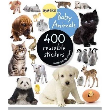 Libro. BABY ANIMALS - 400 REUSABLE STICKERS