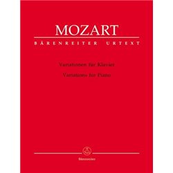 Partituras. MOZART. Variations for Piano