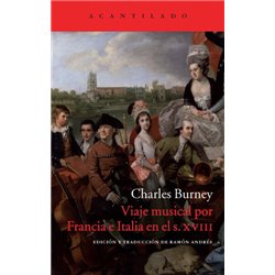 Libro. VIAJE MUSICAL POR FRANCIA E ITALIA EN EL s. XVIII