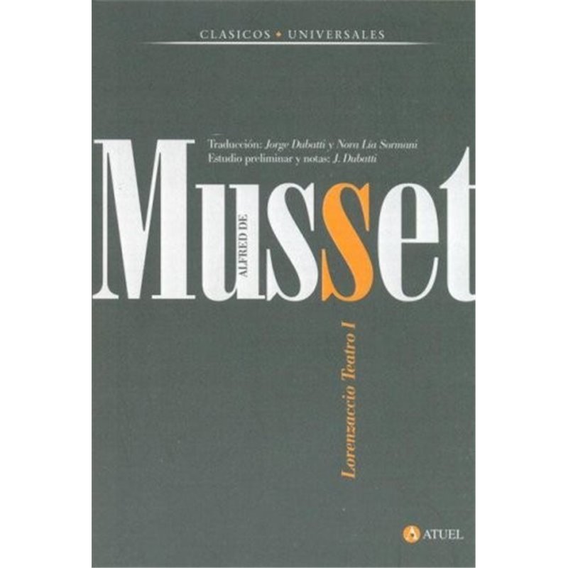 Libro. LORENZACCIO TEATRO I - Alfred De Musset