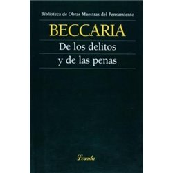 Libro. DE LOS DELITOS Y DE LAS PENAS - Beccaria