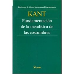 Libro. FUNDAMENTACIÓN DE LA METAFÍSICA DE LAS COSTUMBRES - Immanuel Kant