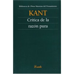 Libro. CRÍTICA DE LA RAZÓN PURA. Kant