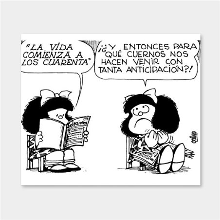 Imán Mafalda. La vida comienza a los cuarenta