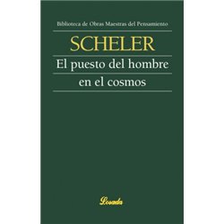 Libro. EL PUESTO DEL HOMBRE EN EL COSMOS - Max Scheler