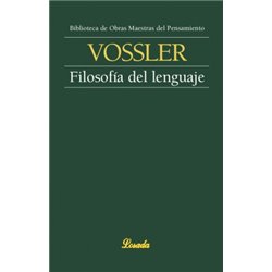 Libro. FILOSOFÍA DEL LENGUAJE - Karl Vossler