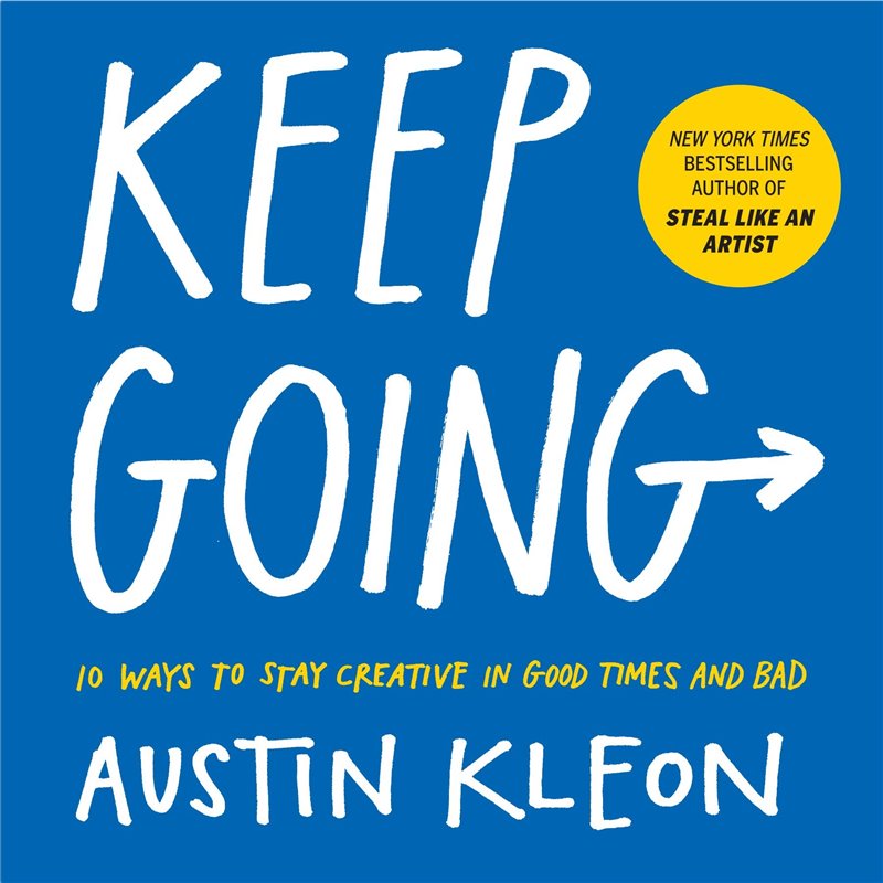 Libro. KEEP GOING - Austin Kleon