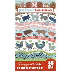 Rompecabezas. Jane Robbins: Farm Animals Floor Puzzle