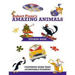 Libro de stickers. Robert Pizzo’s Amazing Animals Sticker Book