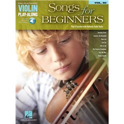 Partitura. SONGS FOR BEGINNERS Violin Play-Along Volume 50