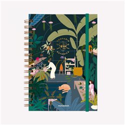 Cuaderno Anillado A5 Invernadero Compañía Botánica - Liso