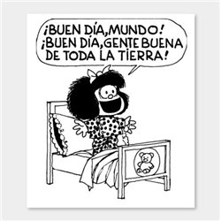 Imán Mafalda. BUEN DÍA - GENTE BUENA