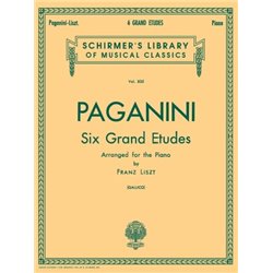 Partitura. 6 GRANDE ETUDES AFTER N. PAGANINI Volume 835 (Paganini)
