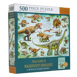 Rompecabezas. MAGNIFICIENT DINOSAURS. 500 piece puzzle