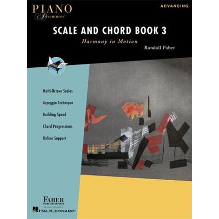 Libro. PIANO ADVENTURES SCALE AND CHORD BOOK 3 - Harmony in Motion