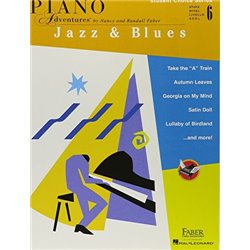 Libro. Piano adventures. JAZZ & BLUES - Student choise series level 6