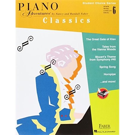 Libro. Piano adventures. CLASSICS - Student choise series level 6