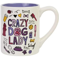 Mug. CRAZY DOG LADY 14 onzas