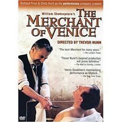 DVD. The merchant of Venice. Directed by Trevor Nunn