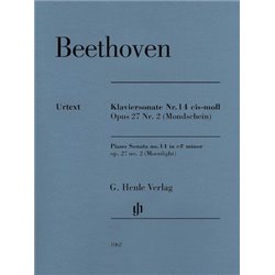 Partitura. PIANO SONATA NO. 14 IN C-SHARP MINOR, OP. 27, NO. 2 (MOONLIGHT) Beethoven