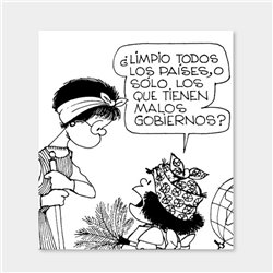 Imán Mafalda. Limpio todos los países - Gobiernos