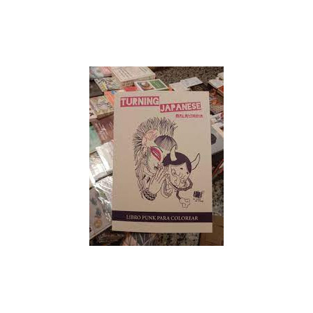 Libro. Turning Japanese. Libro punk para colorear