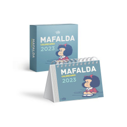 Calendario Caja Azul Claro. Mafalda 2023.