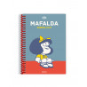 Agenda Anillada Columnas Azul. Mafalda 2023.