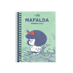 Agenda Anillada Módulos Verde. Mafalda 2023