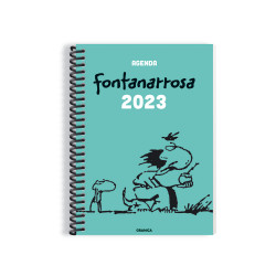 Agenda Anillada Verde. Fontanarrosa 2023.