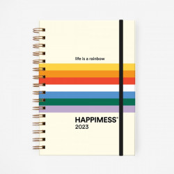 Agenda 2023 A5 Semana a la vista - Happimess Life is a rainbow