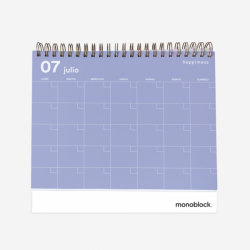 Planificador mensual de Escritorio - Happimess Colorblock