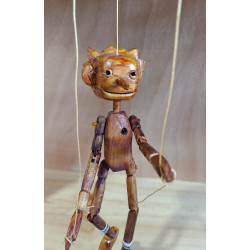 Marioneta de hilo tallada. PINOCHO MINI (Guillermo del Toro)