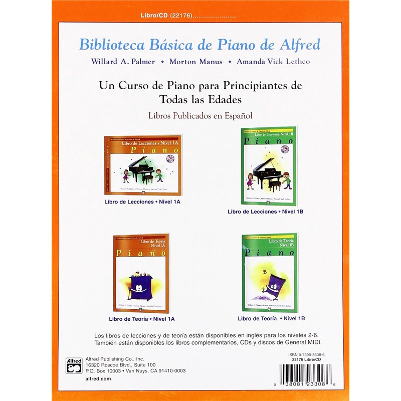 LIBRO DE LECCIONES. NIVEL 1A PIANO (INCLUYE CD)