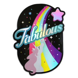 Sticker. Fabulous Unicorn...