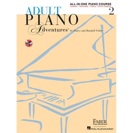 ADULT PIANO ADVENTURES - ALL-IN ONE LESSON BOOK 2 (BOOK / ONLINE AUDIO)