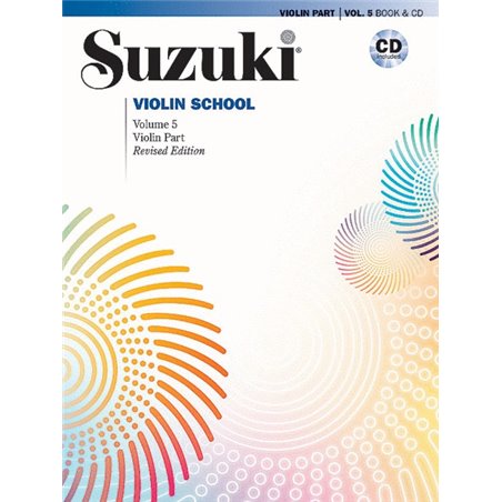 SUZUKI VIOLIN SCHOOL - VOLUME 5 - VIOLIN PART - (BOOK AND CD)