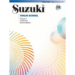 SUZUKI VIOLIN SCHOOL - VOLUME 6 - VIOLIN PART - (BOOK AND CD)
