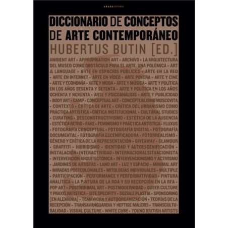 Libro. DICCIONARIO DE CONCEPTOS DE ARTE CONTEMPORÁNEO