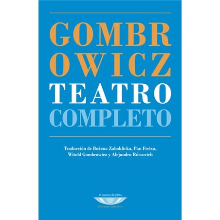 Libro. TEATRO COMPLETO - WITOLD GOMBROWICZ