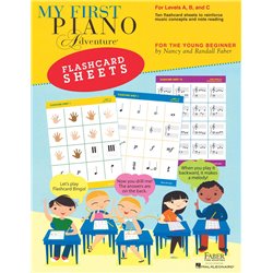 MY FIRST PIANO ADVENTURE -FLASHCARD SHEETS