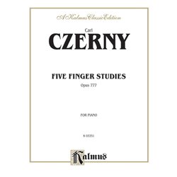 Libro. FIVE FINGER STUDIES OPUSS 777 - CZERNY