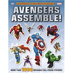 Libro. ULTIMATE STICKER COLLECTION AVENGERS ASSEMBLE!
