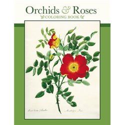Libro de colorear. ORCHIDS & ROSES