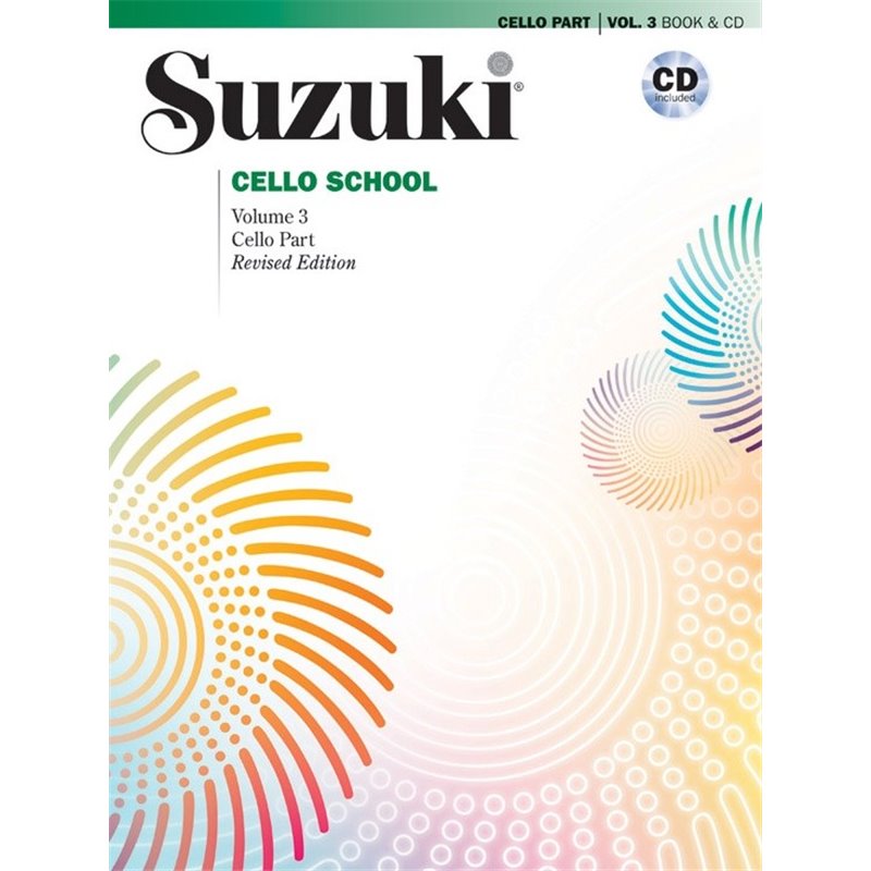 Libro. SUZUKI CELLO SCHOOL - VOLUME 3 BOOK AND CD